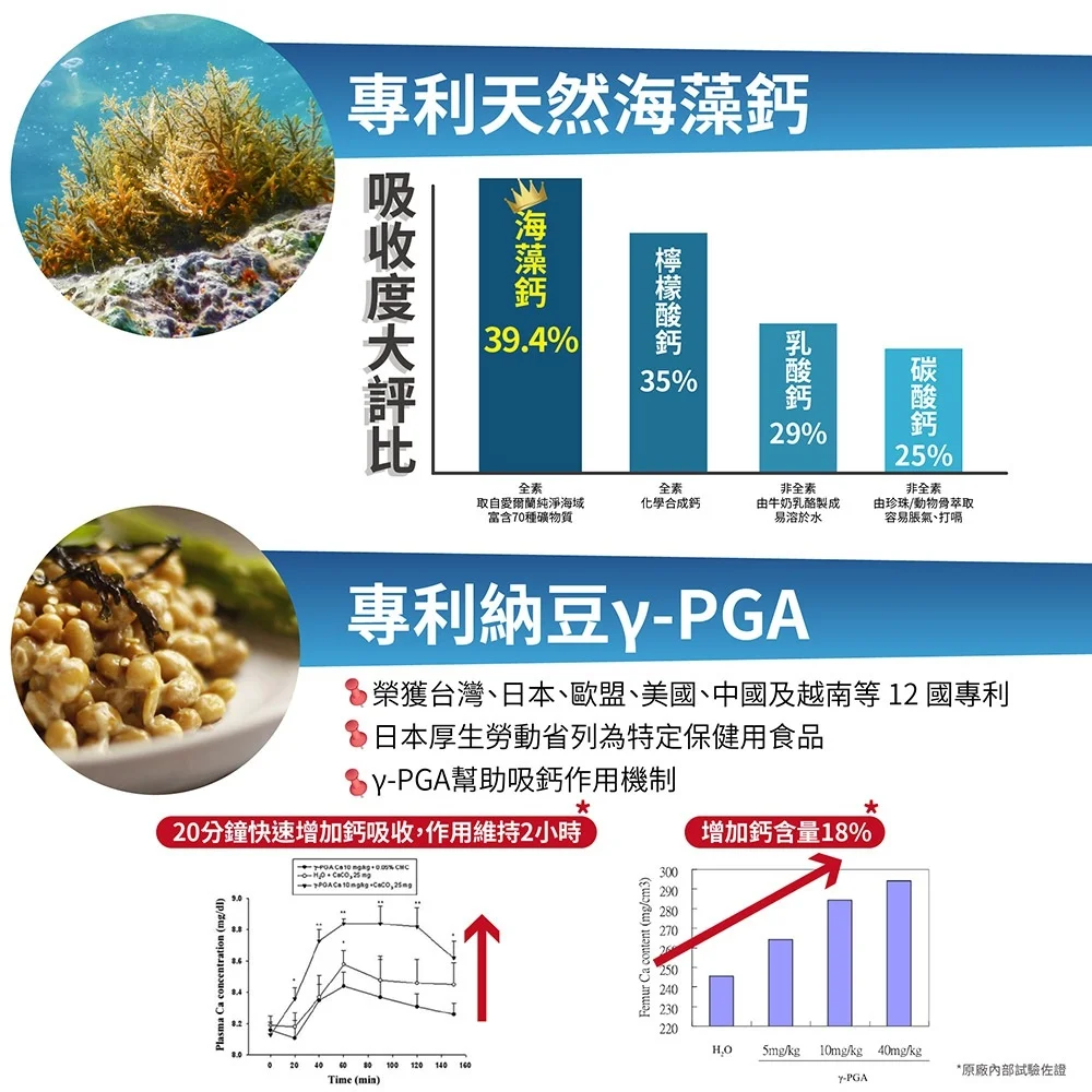 固鈣御守-天然海藻鈣鎂DK膠囊：圖片 5